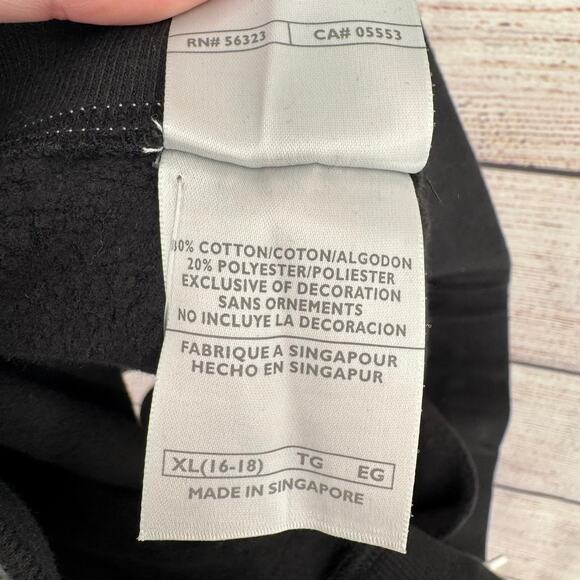 Nike Low Rise Sweat Shorts Womens XL Black White Drawstring NEW - Picture 6 of 11